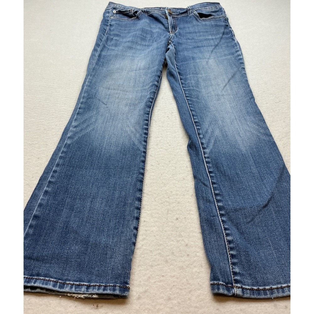 INC International Concepts Bootcut Jeans Medium Wash Blue Size‎ 12S Casual Denim
